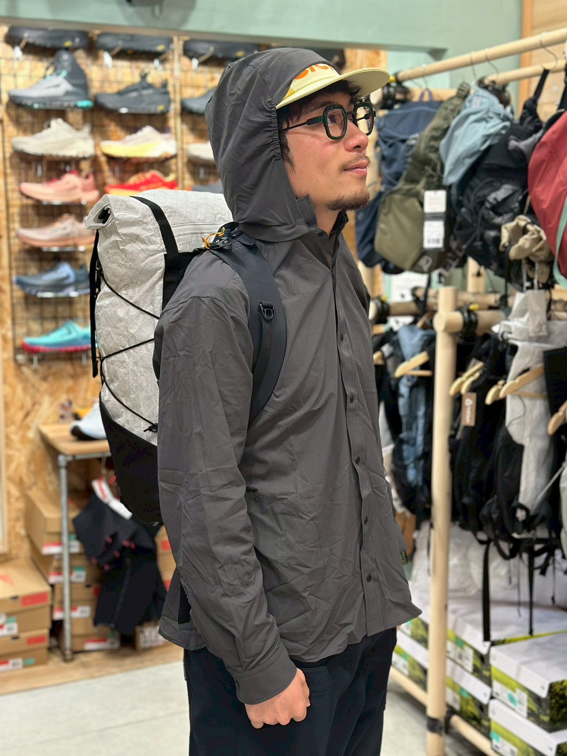 MERCED RIVER HOOD SHIRTS(フード付き/薄手・軽量/シェル素材のシャツ)【STATIC】