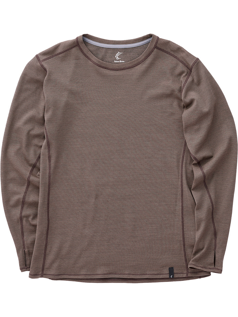 WS Axio 3D L/S Tee(ウールとポリエステルで防臭・速乾/汗冷えしない/長袖ベースレイヤー)【Teton Bros.】