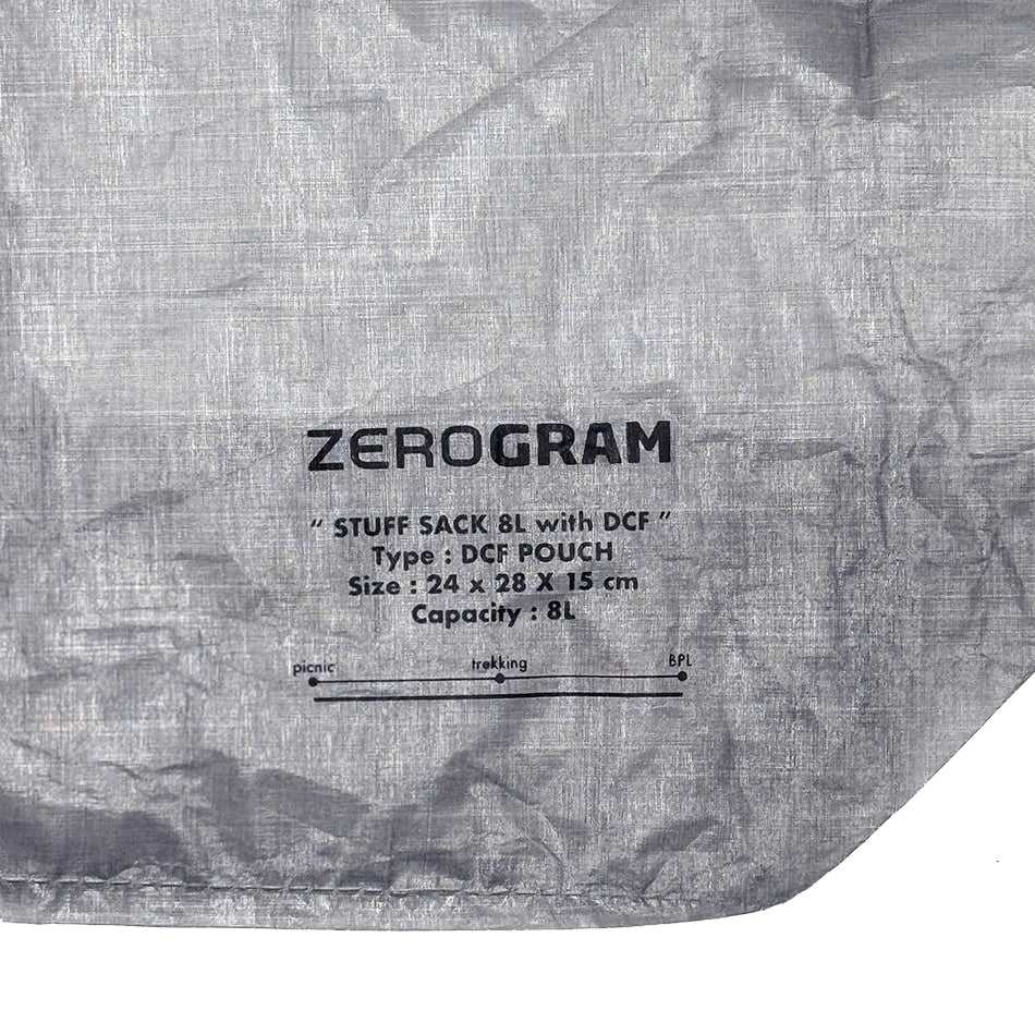 StuffSack 8L with Dyneema®(ダイニーマ素材のスタッフサック)【ZEROGRAM】