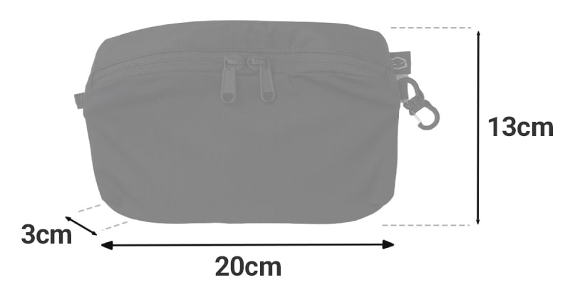 LT Belt Pouch(ウエストベルトに取り付ける拡張ポーチ)【ZEROGRAM】