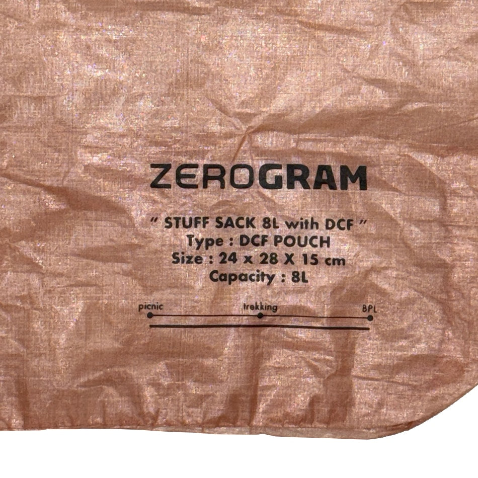 StuffSack 8L with Dyneema®(ダイニーマ素材のスタッフサック)【ZEROGRAM】