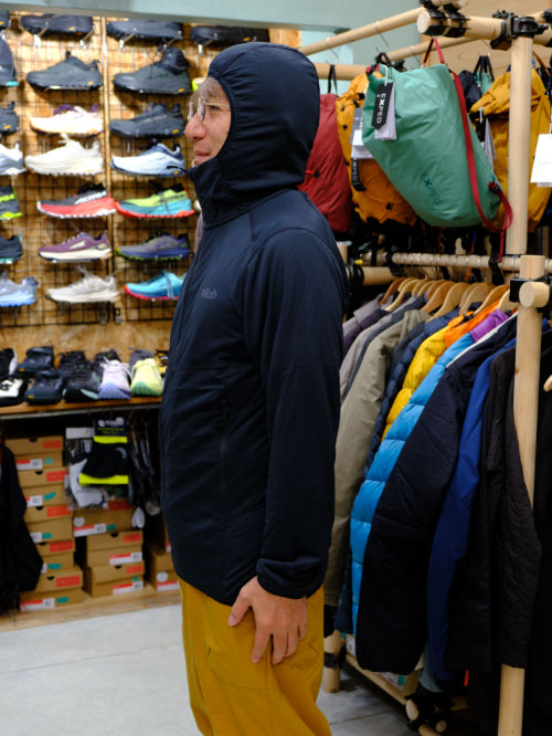 Evolute Hoody(断熱・通気・ストレッチ・吸汗速乾・軽量)【Rab】