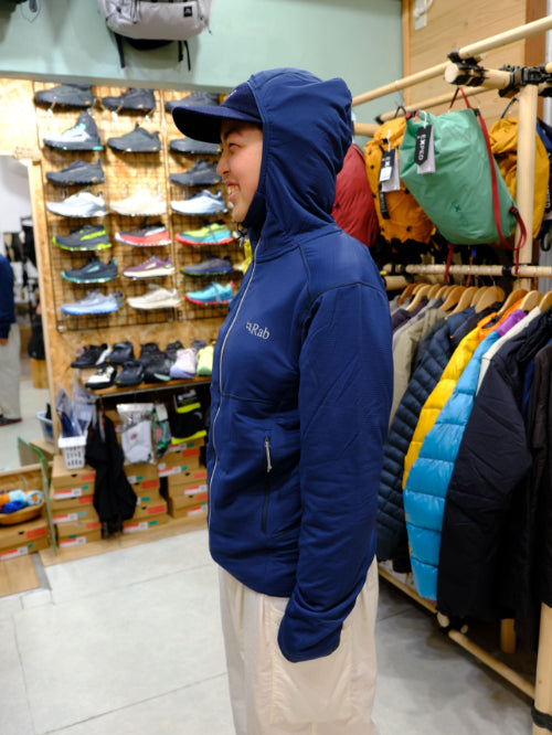 Evolute Hoody(断熱・通気・ストレッチ・吸汗速乾・軽量)【Rab】