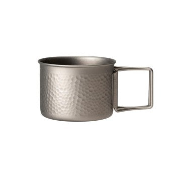 Dekoboco Ti cup(42g/220ml/槌目のチタンカップ お酒好きにおすすめ)【EVERNEW】