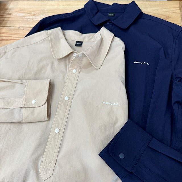 PULLOVER SHIRT PMT015(ストレッチ抜群のプルオーバーシャツ)【PROJ.MT.】