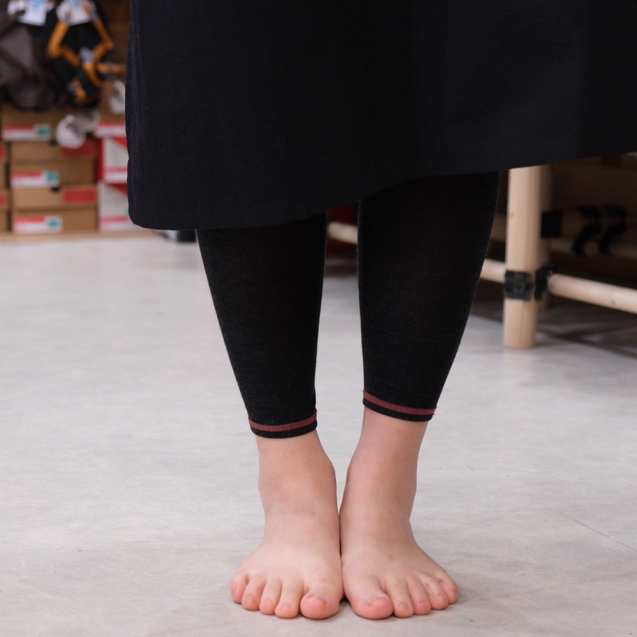 Ultra fine wool leggings(ウールのレギンス)高山植物図鑑【laceflowersocks】