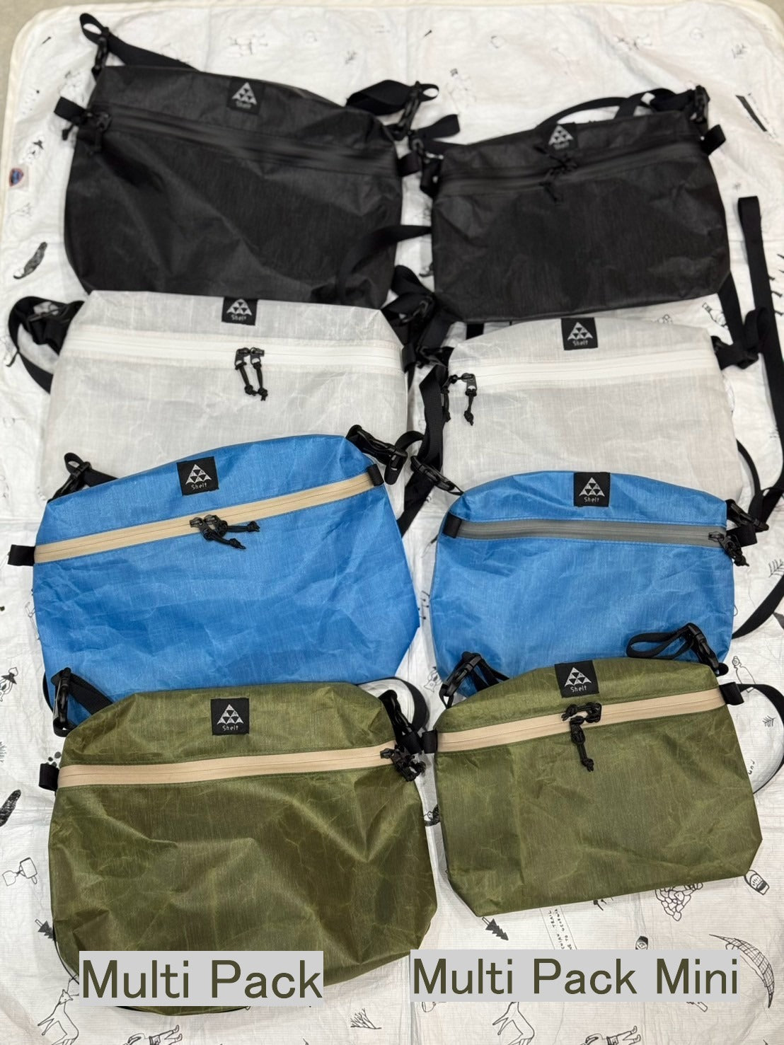 Multi Pack Mini(DCF素材の軽量サコッシュ/小)【Shelt】