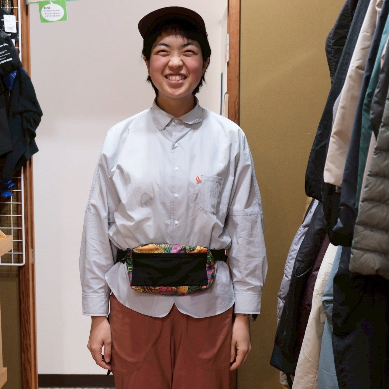 PRINTED DYNEEMA FEATHER WEIGHT FANNYPACK(ウエストベルトにもなる完全防水ポーチ)【LiteAF】