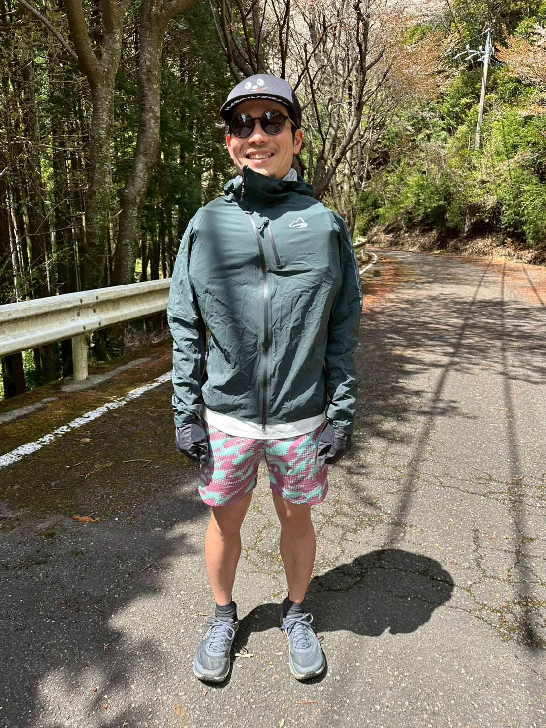 UP-SWING Rain Hoody(トレランザックの上から着れる軽量レインジャケット)【milestone】