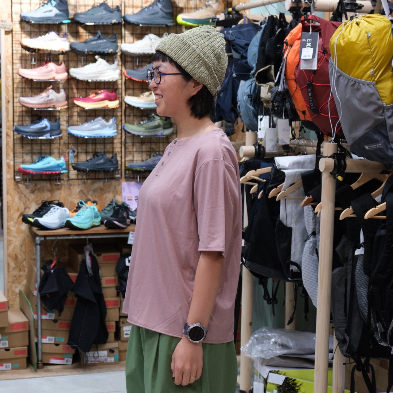 WUNDERWEAR IMMERSION Henry Neck T-shirt【BRING】