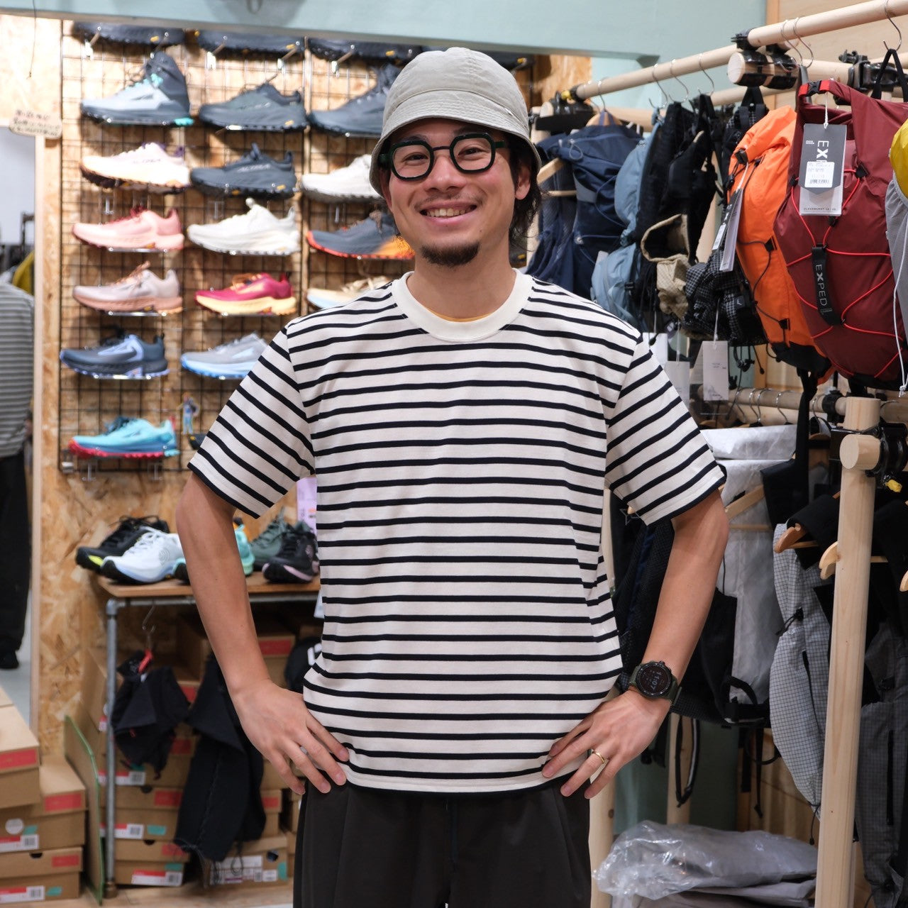 DRYCOTTONY ボーダーTシャツ【BRING】