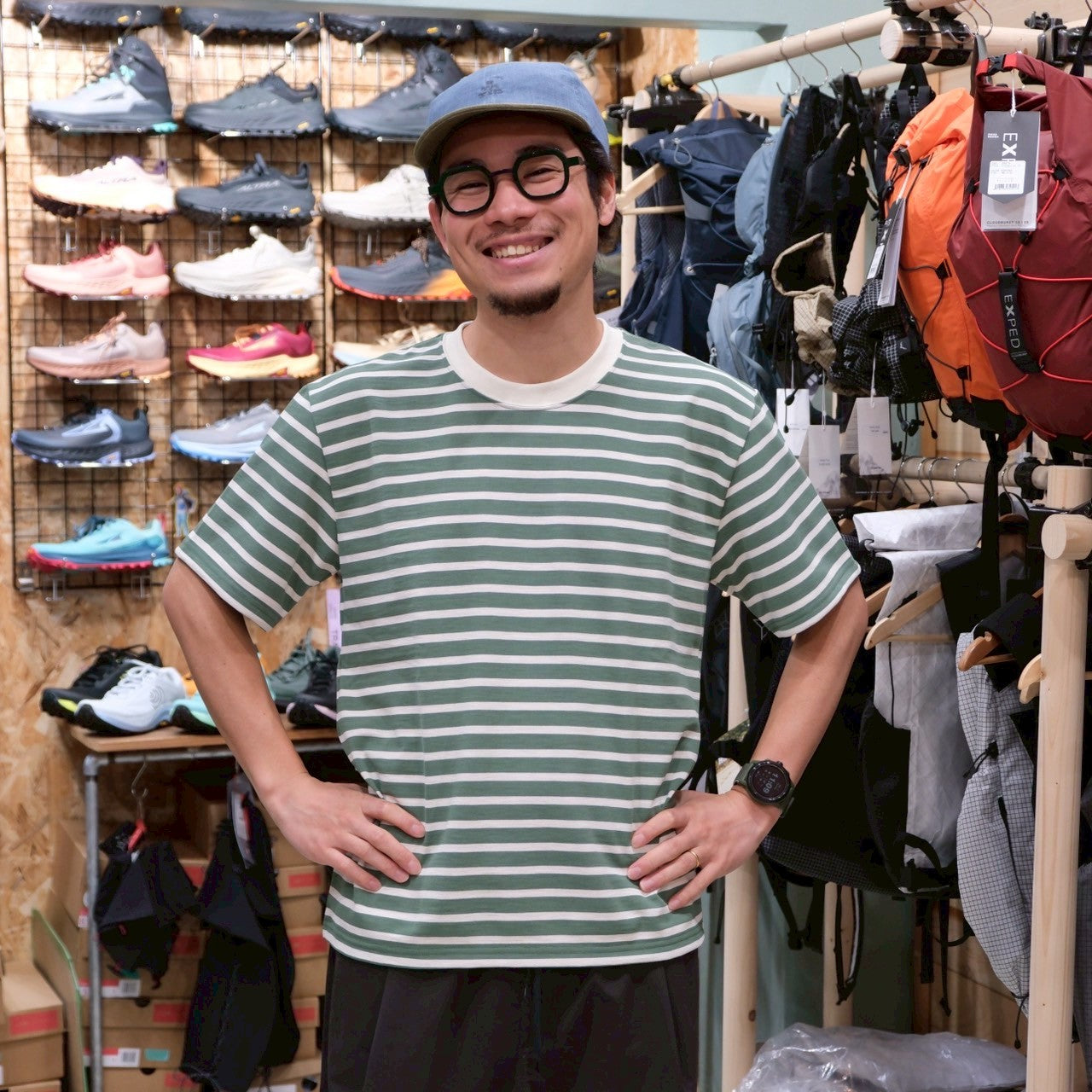 DRYCOTTONY ボーダーTシャツ【BRING】