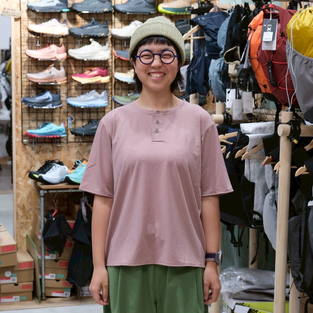 WUNDERWEAR IMMERSION Henry Neck T-shirt【BRING】