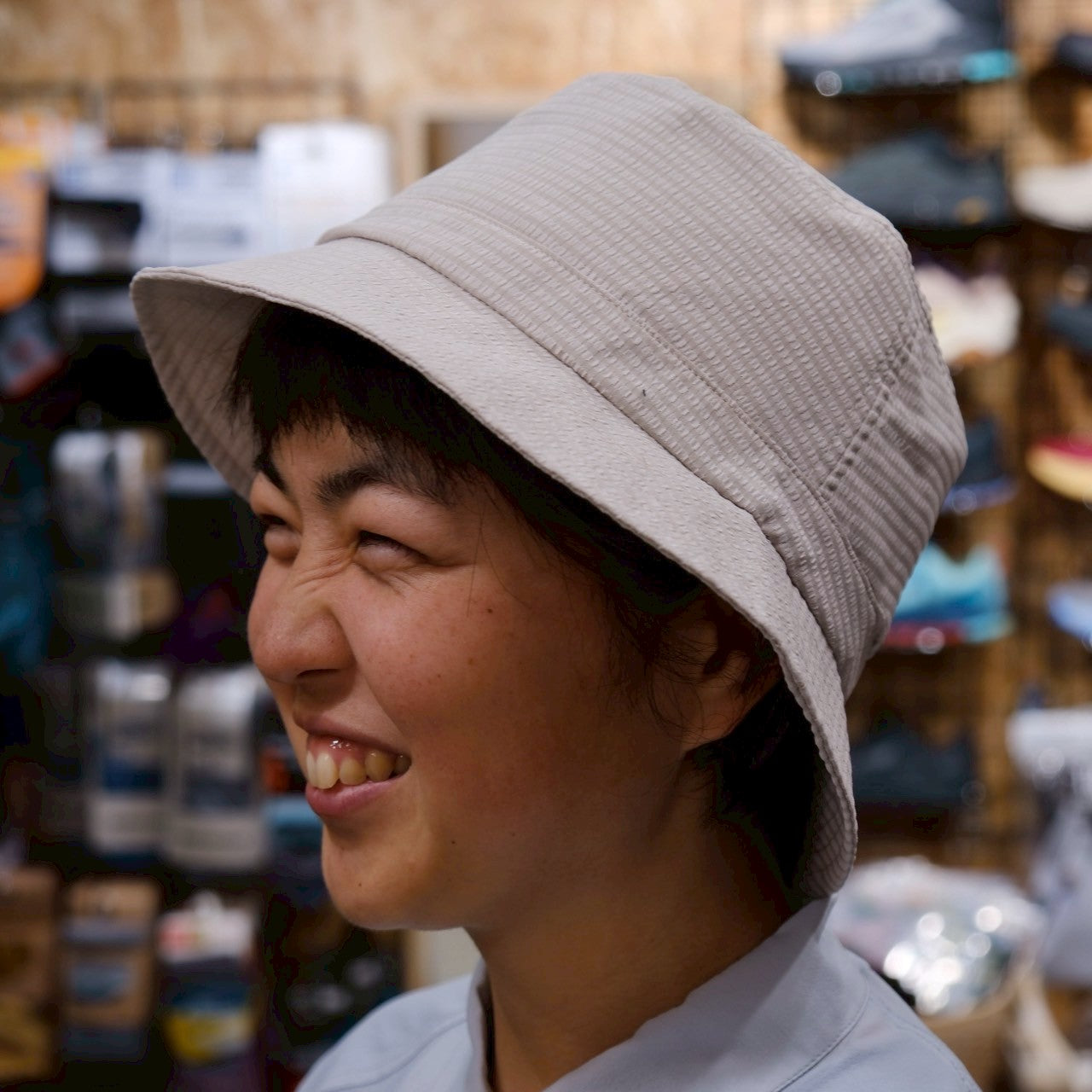 Whirl Hat(通気性◎/シアサッカー調のハット)【halo commodity】