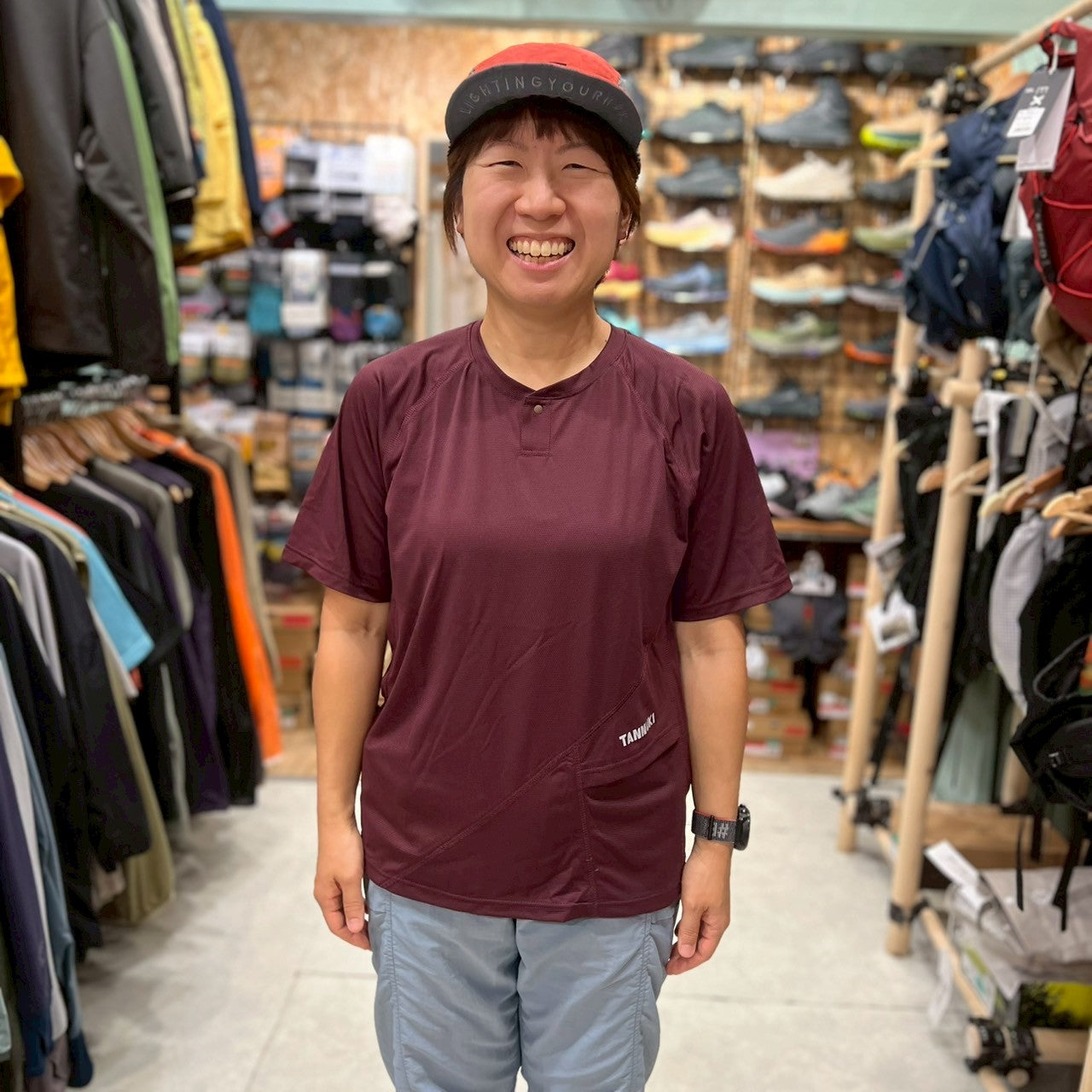 陸上用シャツ Arrow SS Henry : Color Navy Arrow SS Henry 2（ヘンリーネック速乾Tシャツ）【TANNUKI