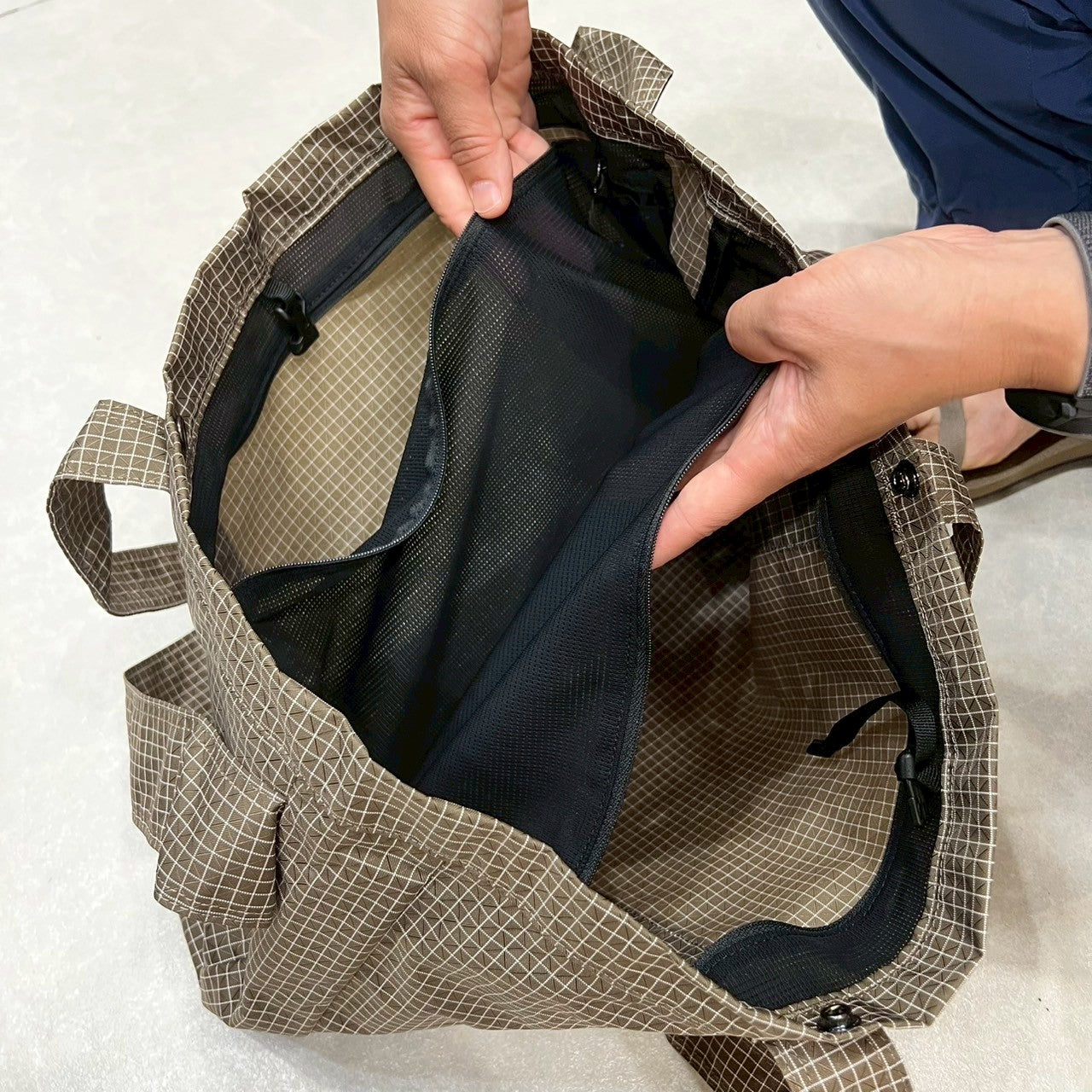 Trail Tote Grid(旅行や遠征バッグにもおすすめ/トートバッグ)【CAYL】