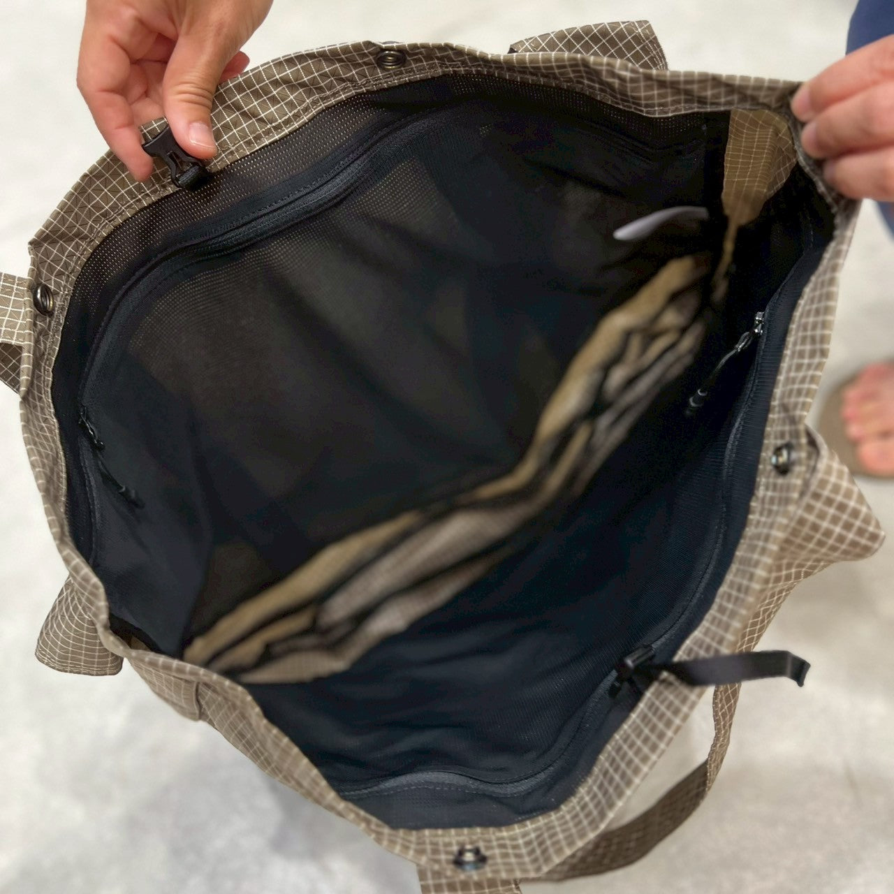 Trail Tote Grid(旅行や遠征バッグにもおすすめ/トートバッグ)【CAYL】