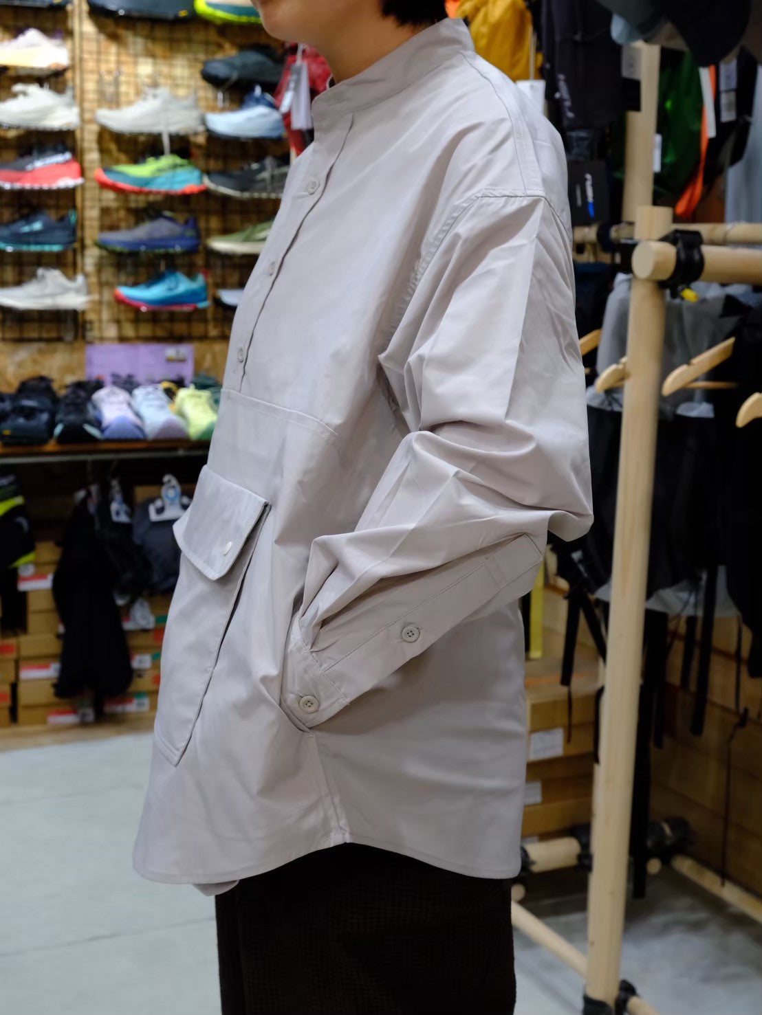 HIKE&BIKE CAVE KANGAROO SHIRT(ポリエステル100%/ベンチレーション付き)【PAPERSKY】