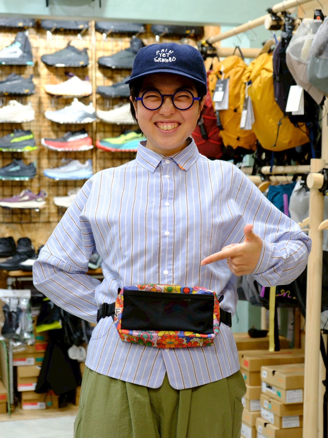 PRINTED DYNEEMA FEATHER WEIGHT FANNYPACK(ウエストベルトにもなる完全防水ポーチ)【LiteAF】