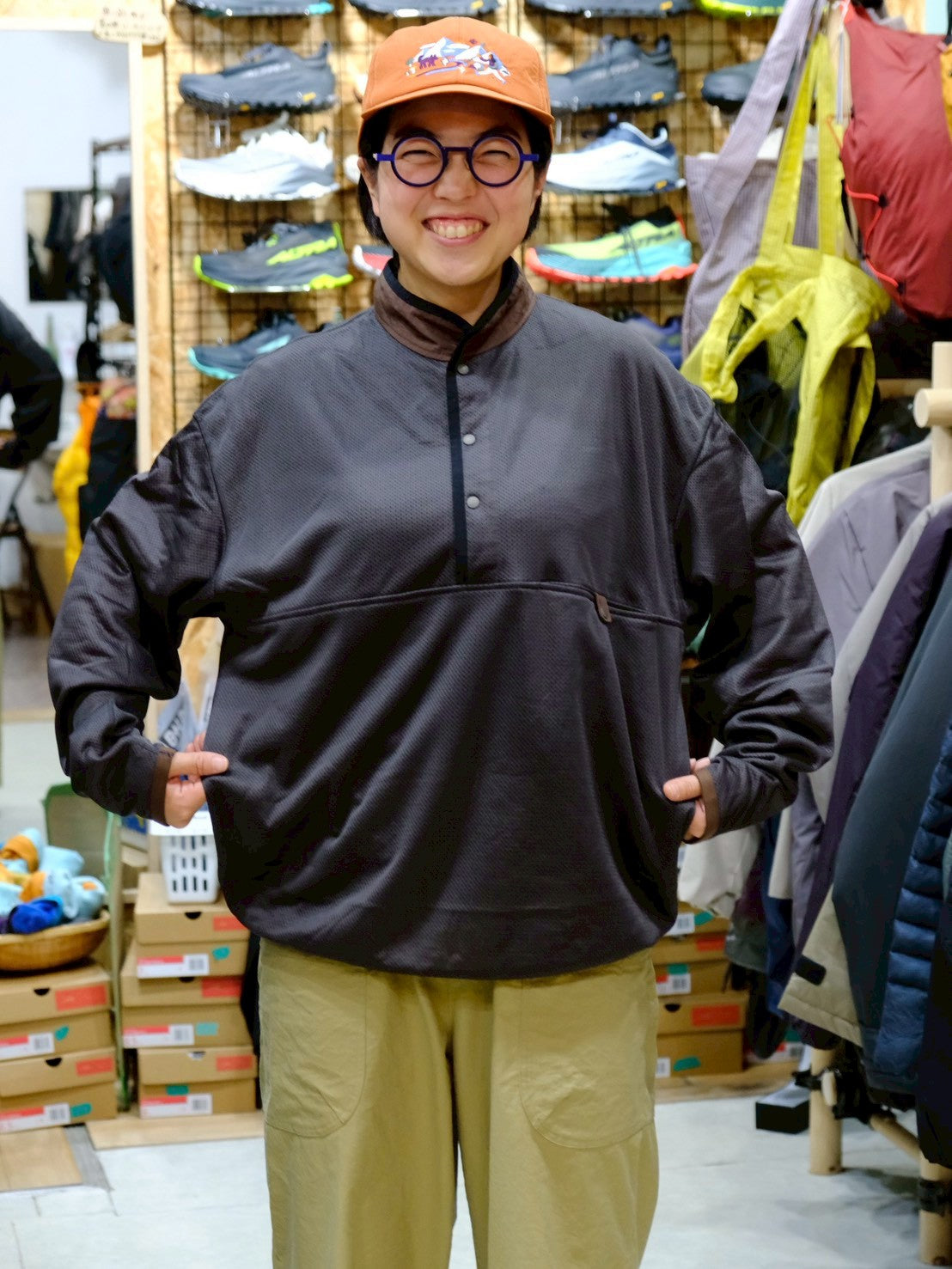 OCTA MIDLAYER PO MCS-6(首元まで暖かいオクタのプルオーバー)【迷迭香】