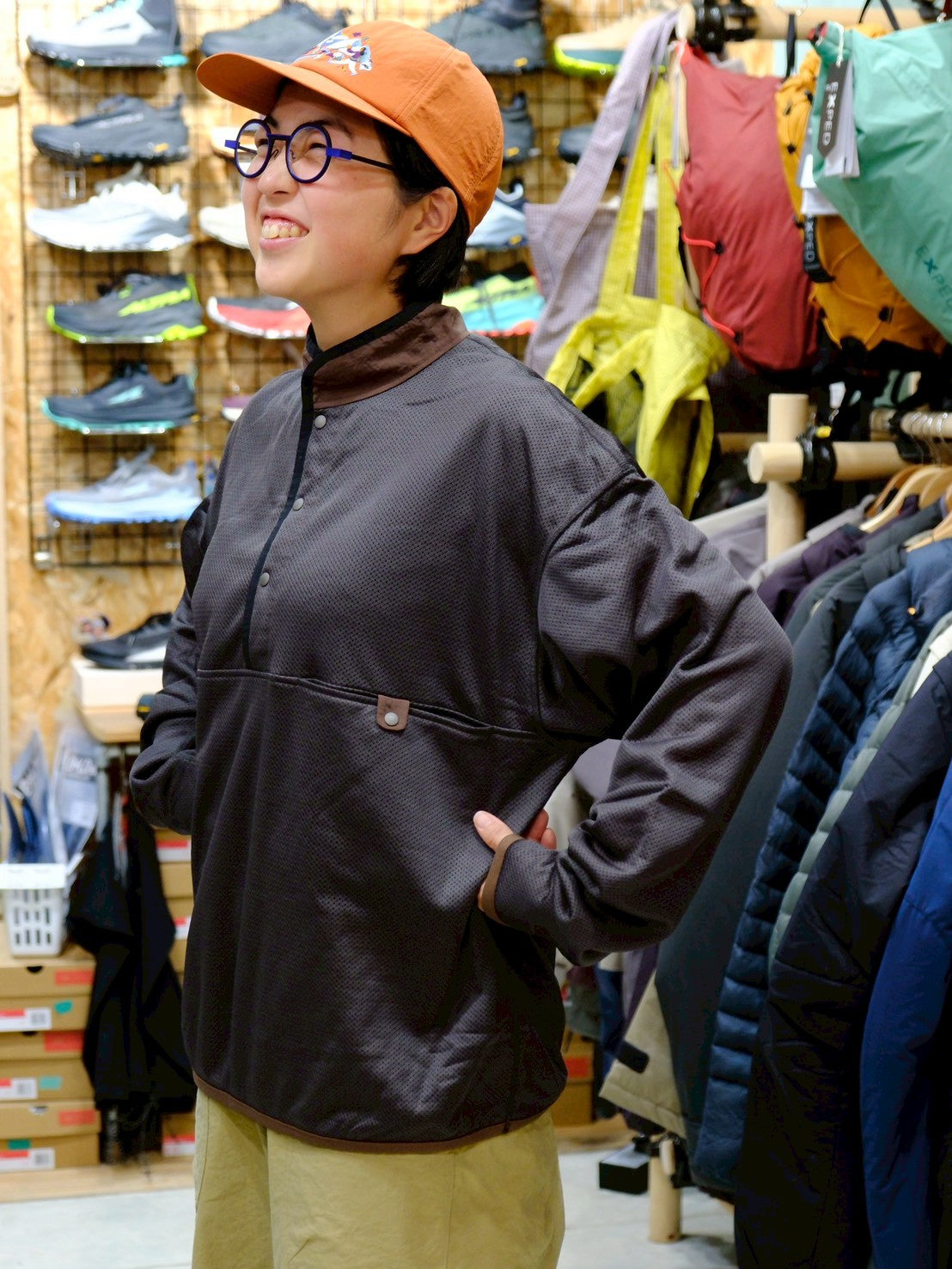OCTA MIDLAYER PO MCS-6(首元まで暖かいオクタのプルオーバー)【迷迭香】