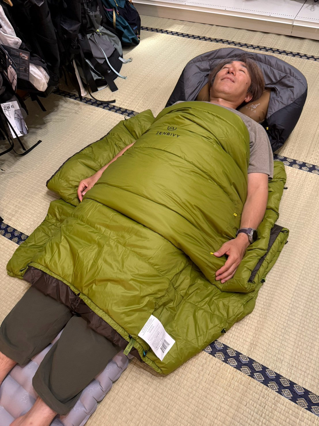 Light Quilt Synthetic+ LIGHT SHEET Down(快適温度10℃/化繊キルト+ダウンフード付きシーツセット)【ZENBIVY】