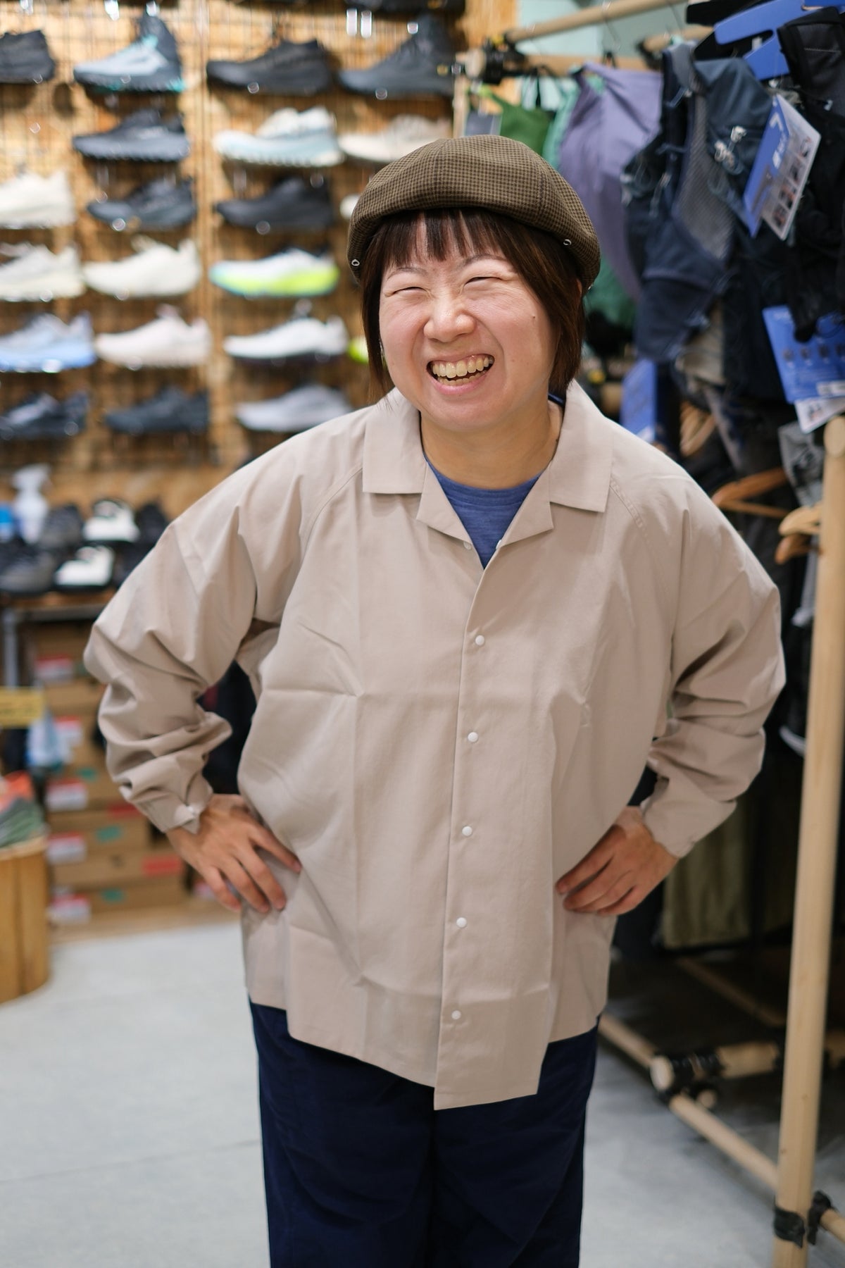 Ready To Beret h263-390(千鳥格子柄のベレー帽)【halo commodity】