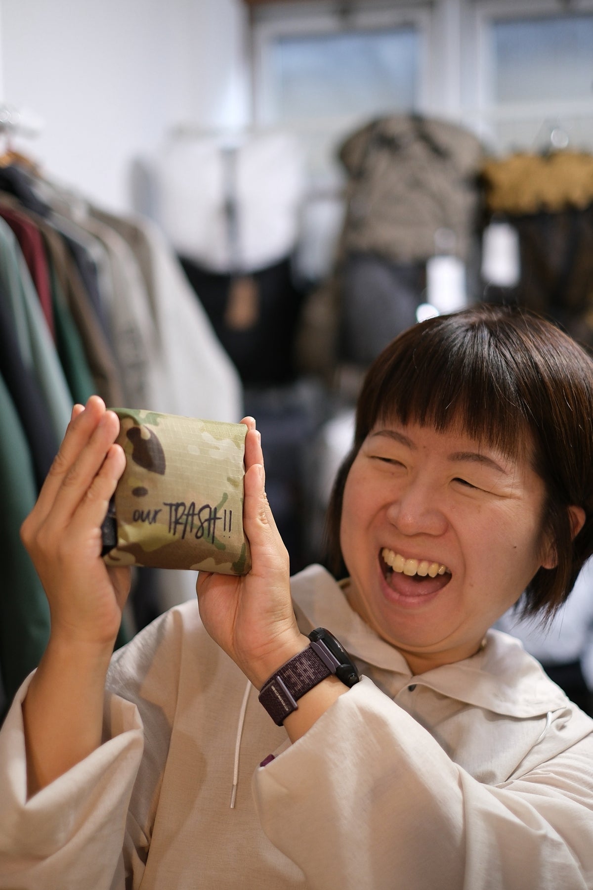 our TRASH 2!! Limited edition.(とっても丈夫な手提げバッグ/撥水)【Light Sewing Machine】