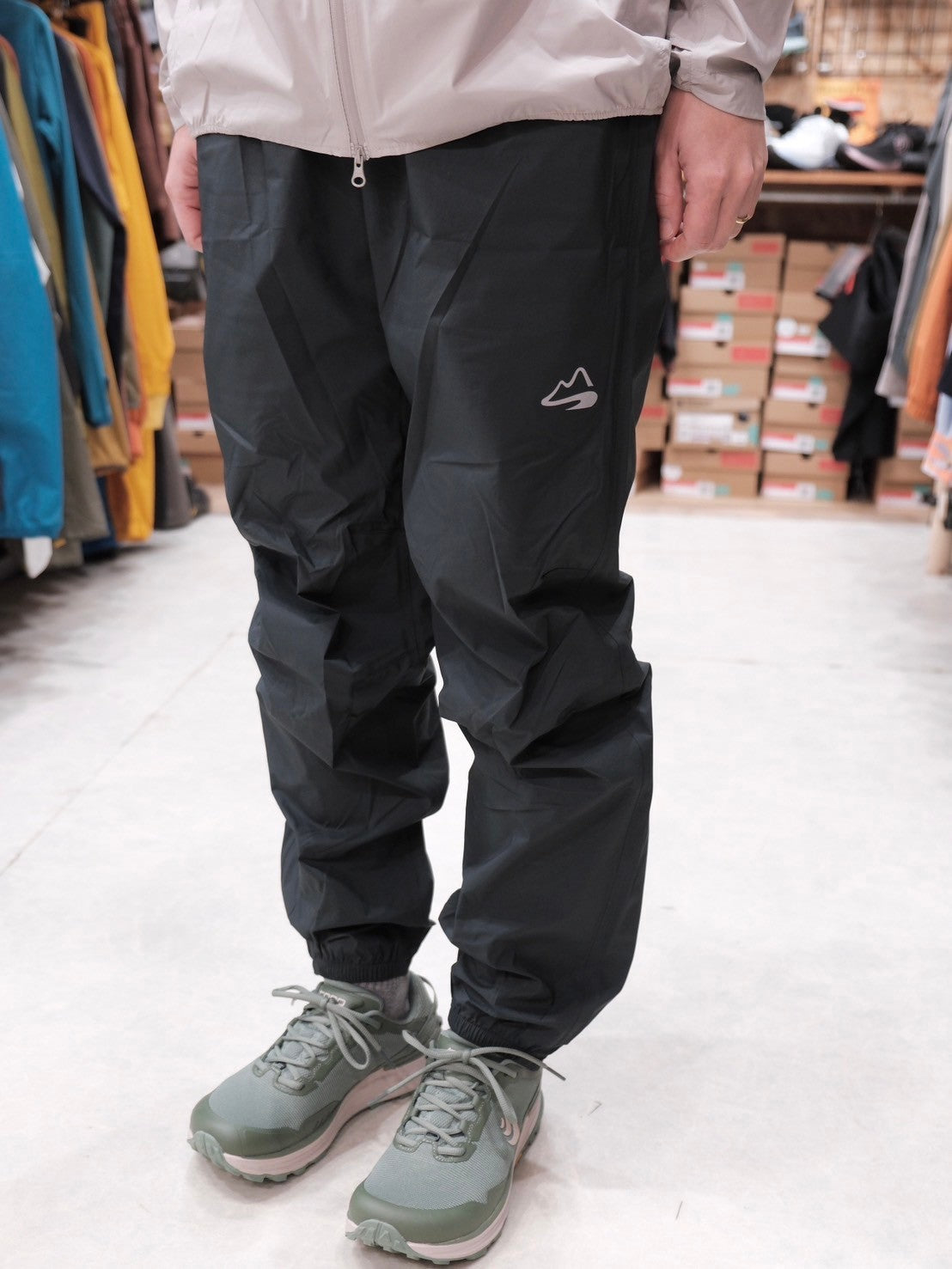 UP-SWING Rain Pants(ストレッチ◎/裾にジッパーあり/軽量レインパンツ)【milestone】