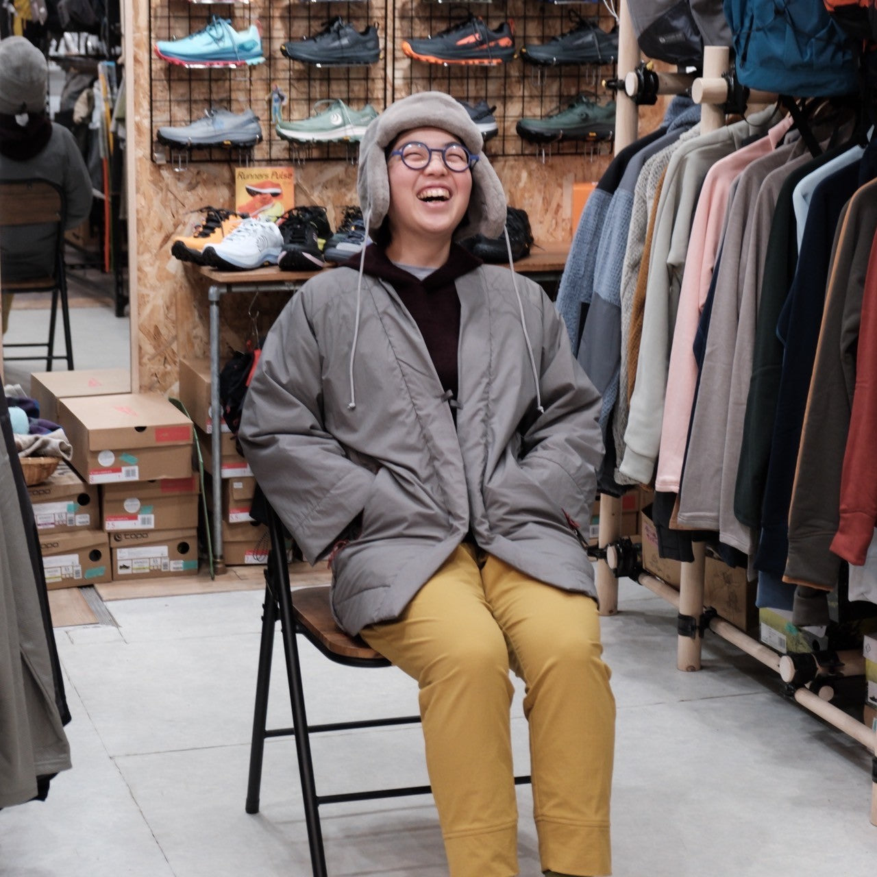 ハンテン insulated(中綿入り/軽量)【AXESQUIN 凌】