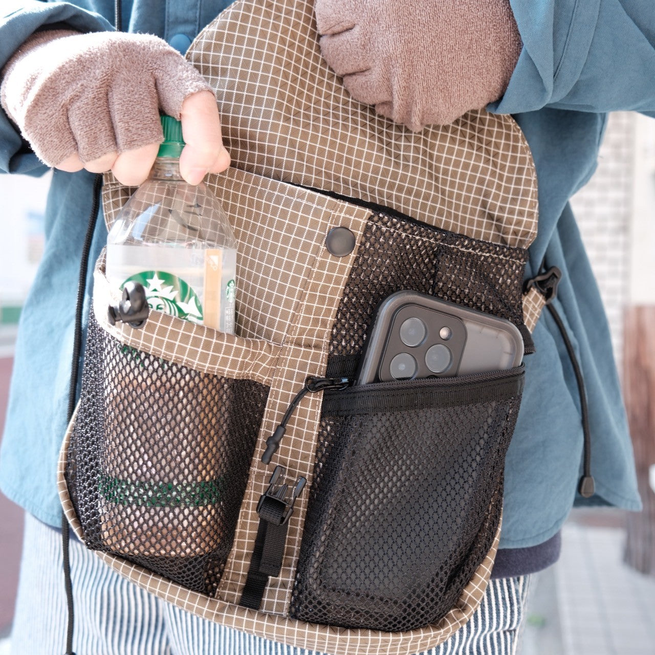 Seorak 5 B-Grid Solid(整頓しやすい5ポケットの軽量サコッシュ)【CAYL】