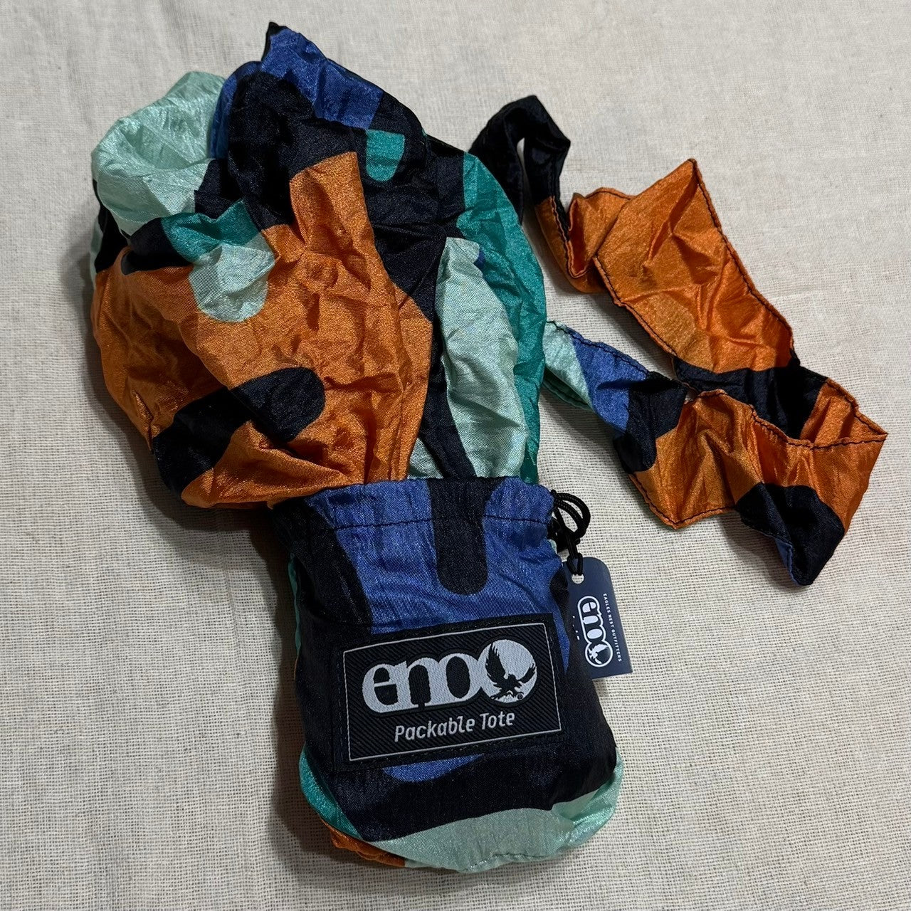 Packable Tote Print(ハンモック残布使用のパッカブルトート)【ENO】
