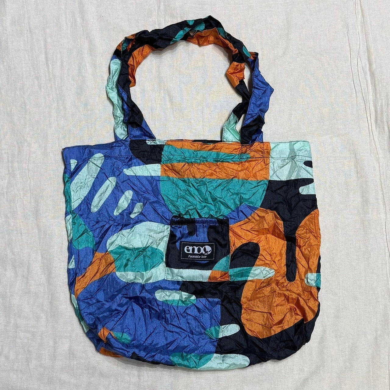 Packable Tote Print(ハンモック残布使用のパッカブルトート)【ENO】
