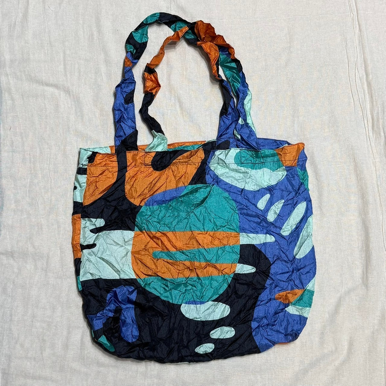 Packable Tote Print(ハンモック残布使用のパッカブルトート)【ENO】