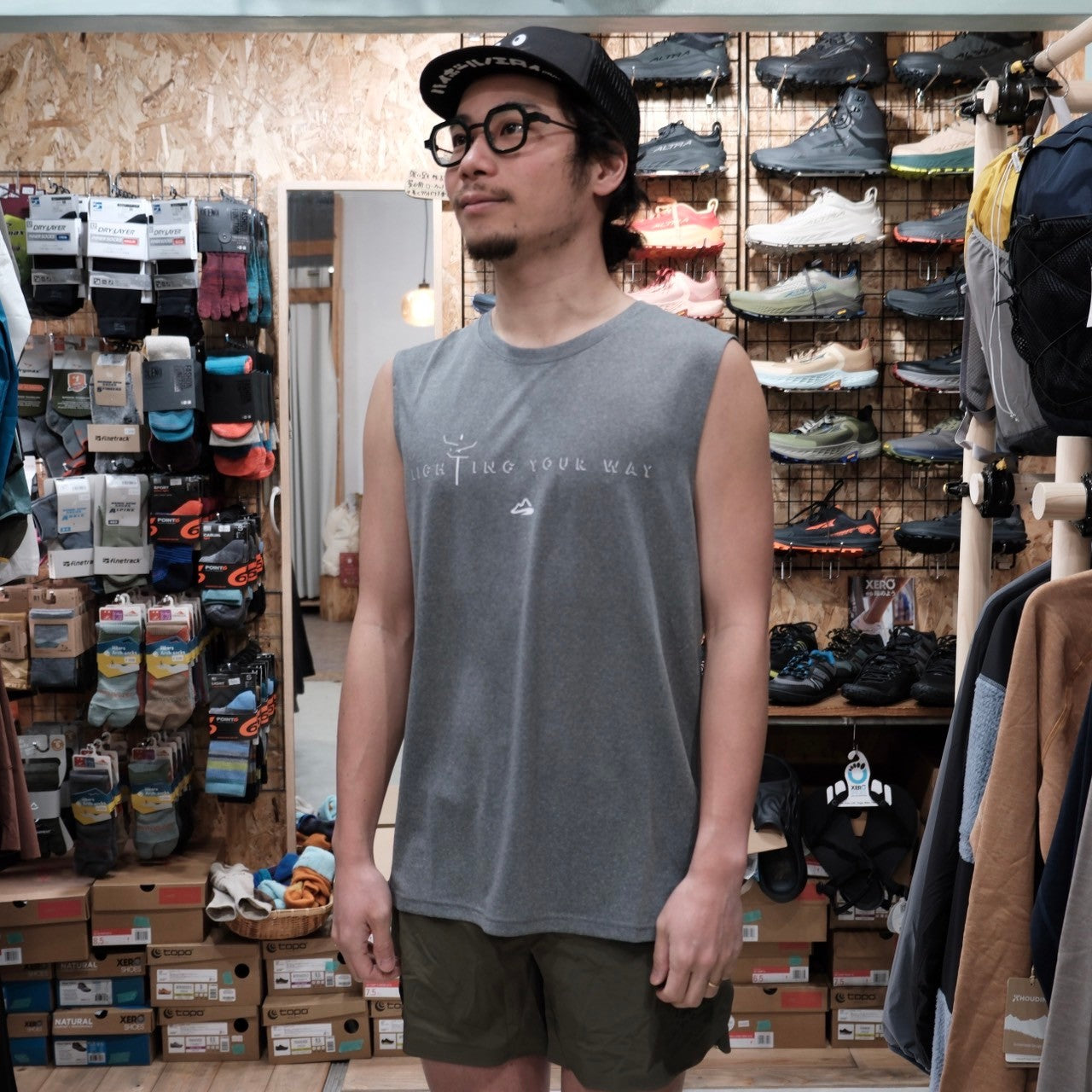 Doo-Bop Sleeveless T-Shirt(最薄の張りつかないノースリーブ)【milestone】