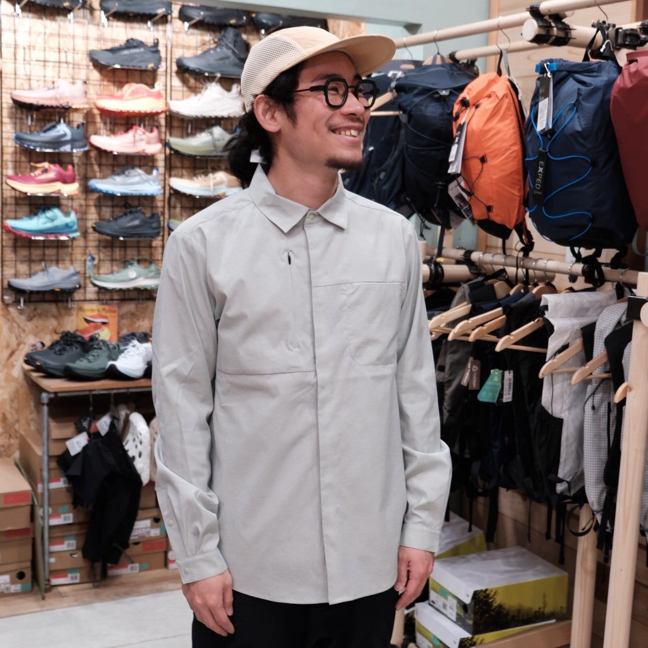 Chill L/S Shirt M's(通気性抜群/山から街へシームレスに使用できるシャツ)【Teton Bros.】 ※旧カラーの為、30%OFF