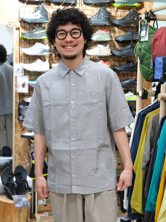 Ms Tree Shortsleeve Shirt(肌触り◎/日常から山まで万能な半袖シャツ)【HOUDINI】