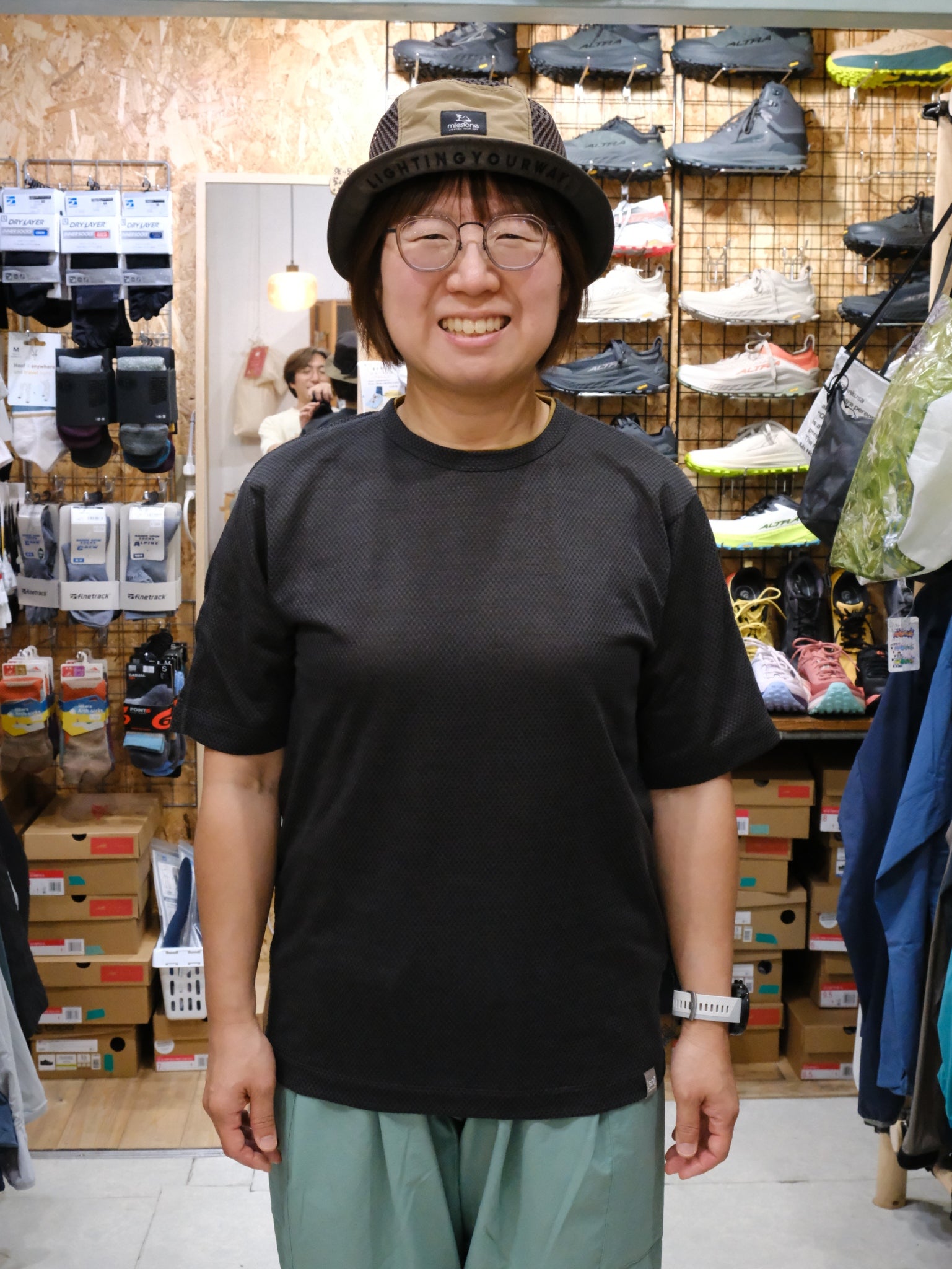 JP 135 ウールメッシュ アクティブ ショートスリーブ Tシャツ（ウール