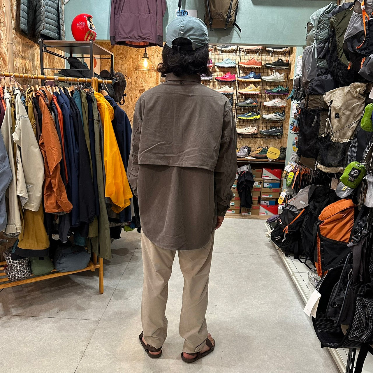 HIKE&BIKE CAVE CORDUROY BIG SHIRT【PAPEASKY】