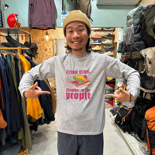 Powder To The People L/S Tee Men's(コットンみたいな肌触り/ポリエステル100%)【Teton Bros.】※旧製品の為、30%OFF