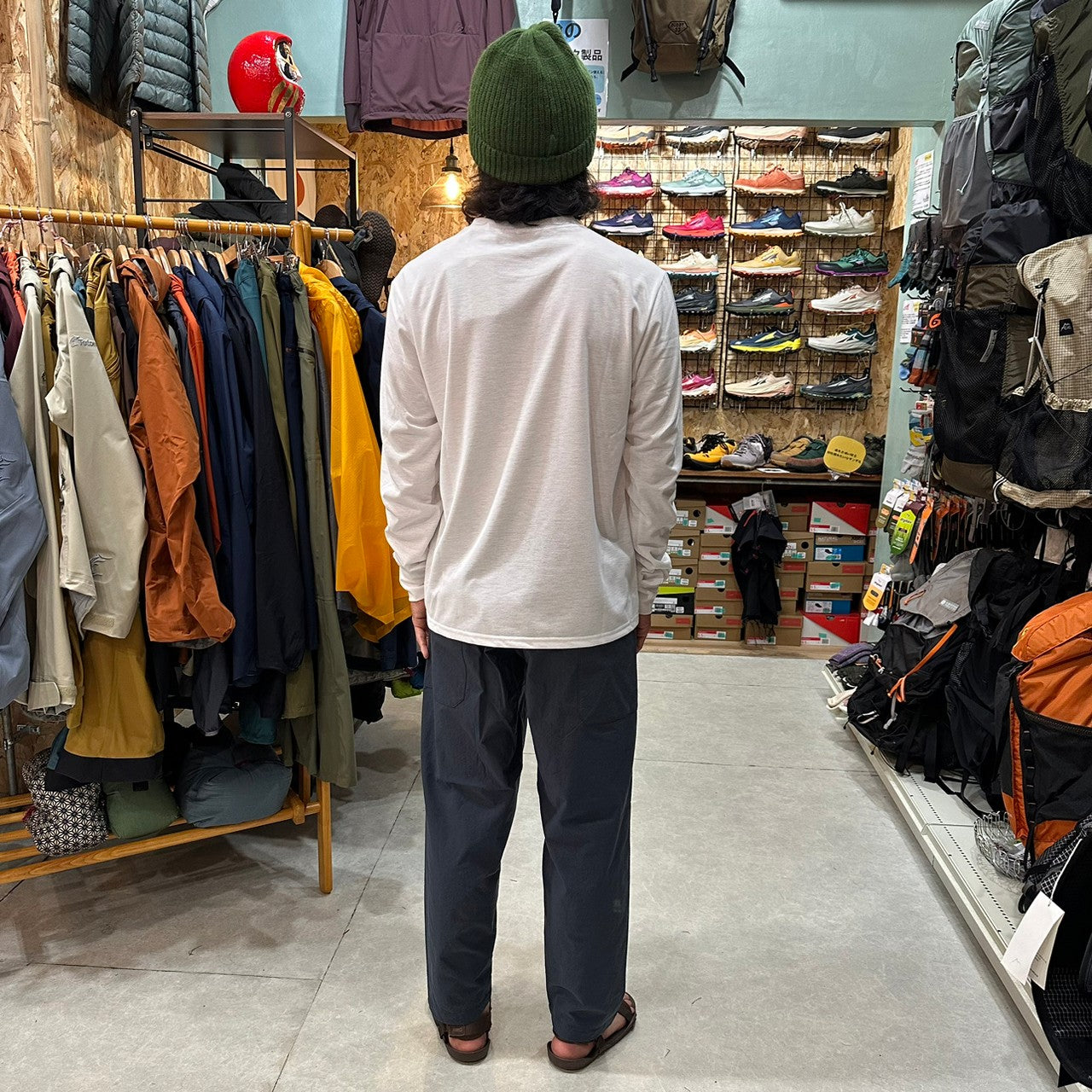 Powder To The People L/S Tee Men's(コットンみたいな肌触り/ポリエステル100%)【Teton Bros.】※旧製品の為、30%OFF