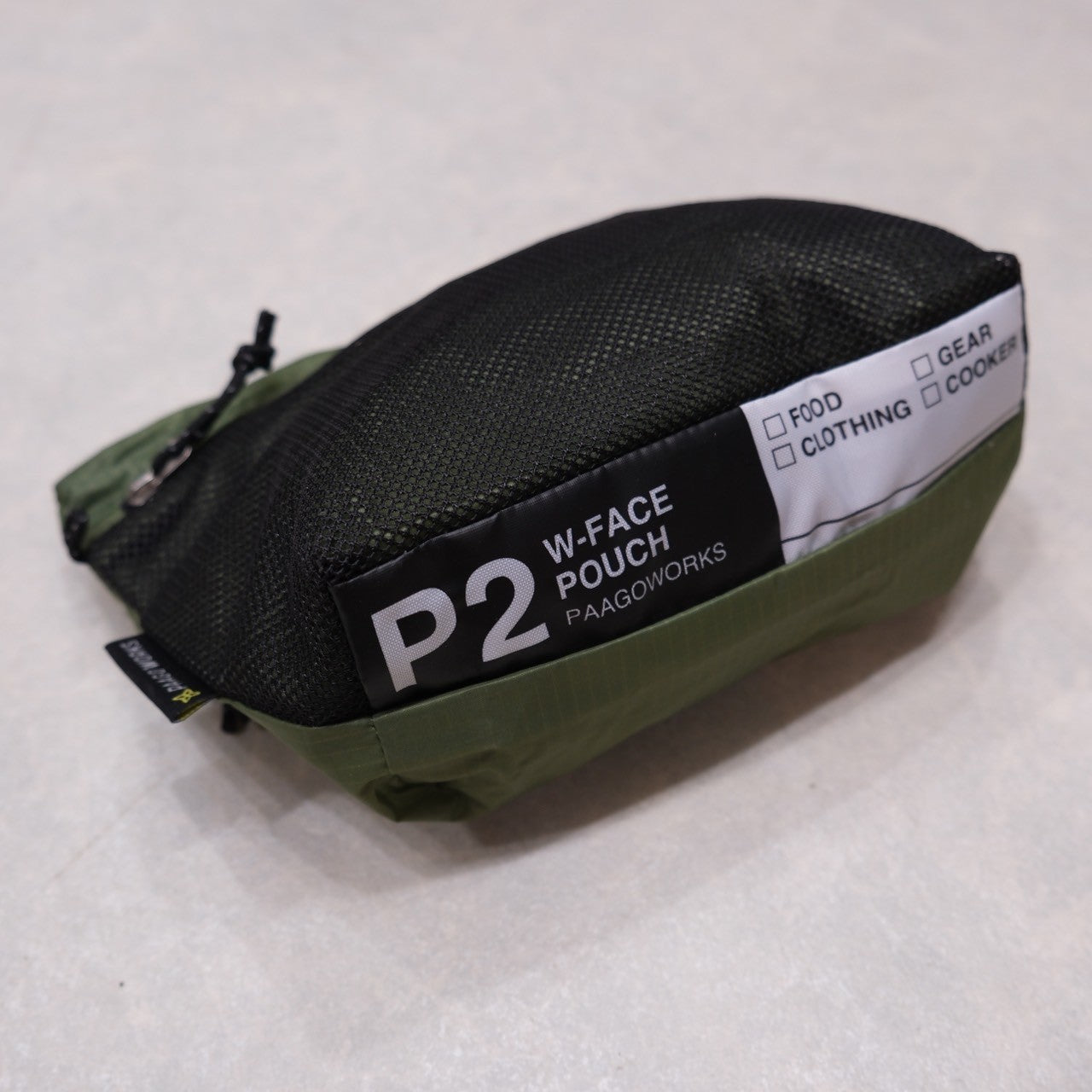 W-FACE POUCH 2(ジッパーポーチ/2L)【PAAGO WORKS】