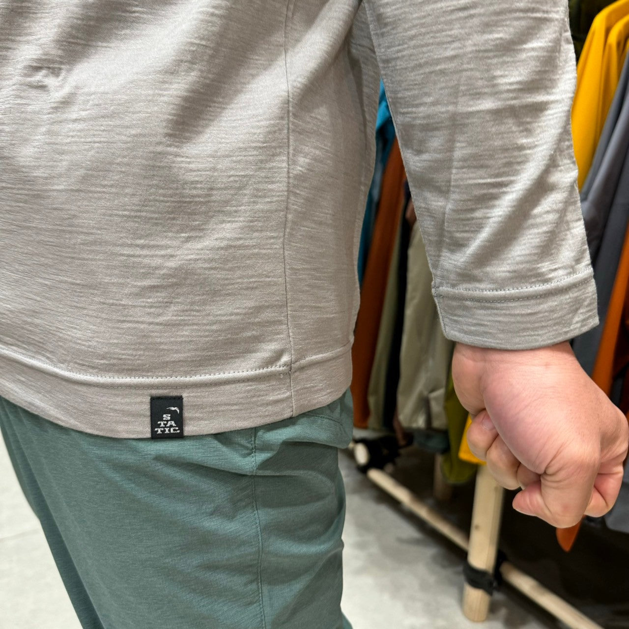 RAW L.W. L/S SHIRTS M's(メリノウール100%) 【STATIC】