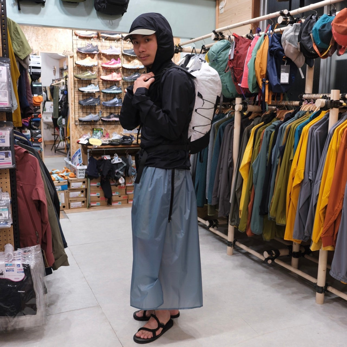 Hiking Skirt(ロング丈のレインスカート)【CAYL】