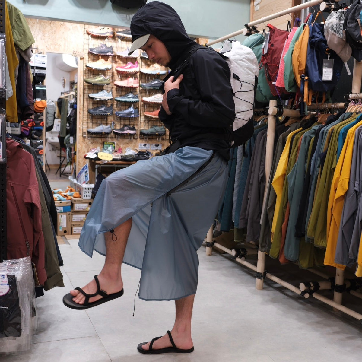 Hiking Skirt(ロング丈のレインスカート)【CAYL】