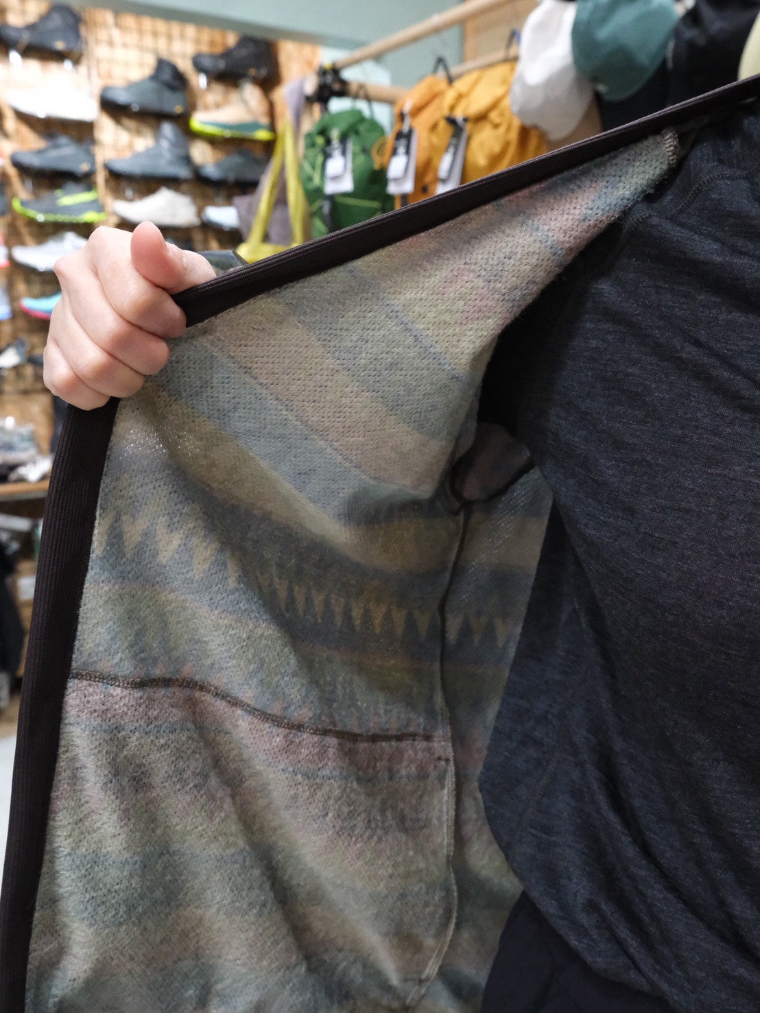 NFC Octaプリントカーディガン NF1218(総柄プリントのオクタカーディガン)【narifuri】