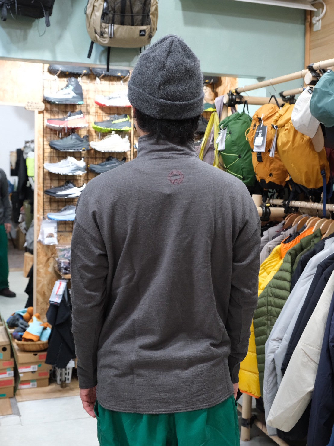 ニンジャセーター(ウール・高い通気性)【AXESQUIN 凌】