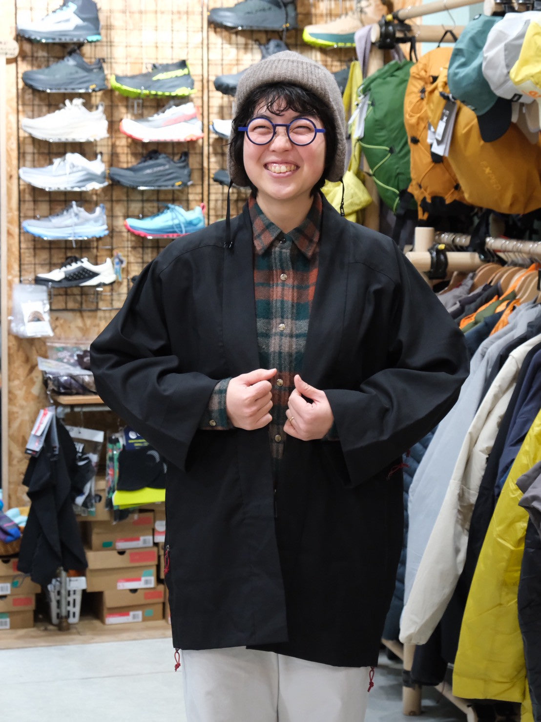 ハンテン combat wool（風を凌ぐハオリモノ/ウール混）【AXESQUIN 凌