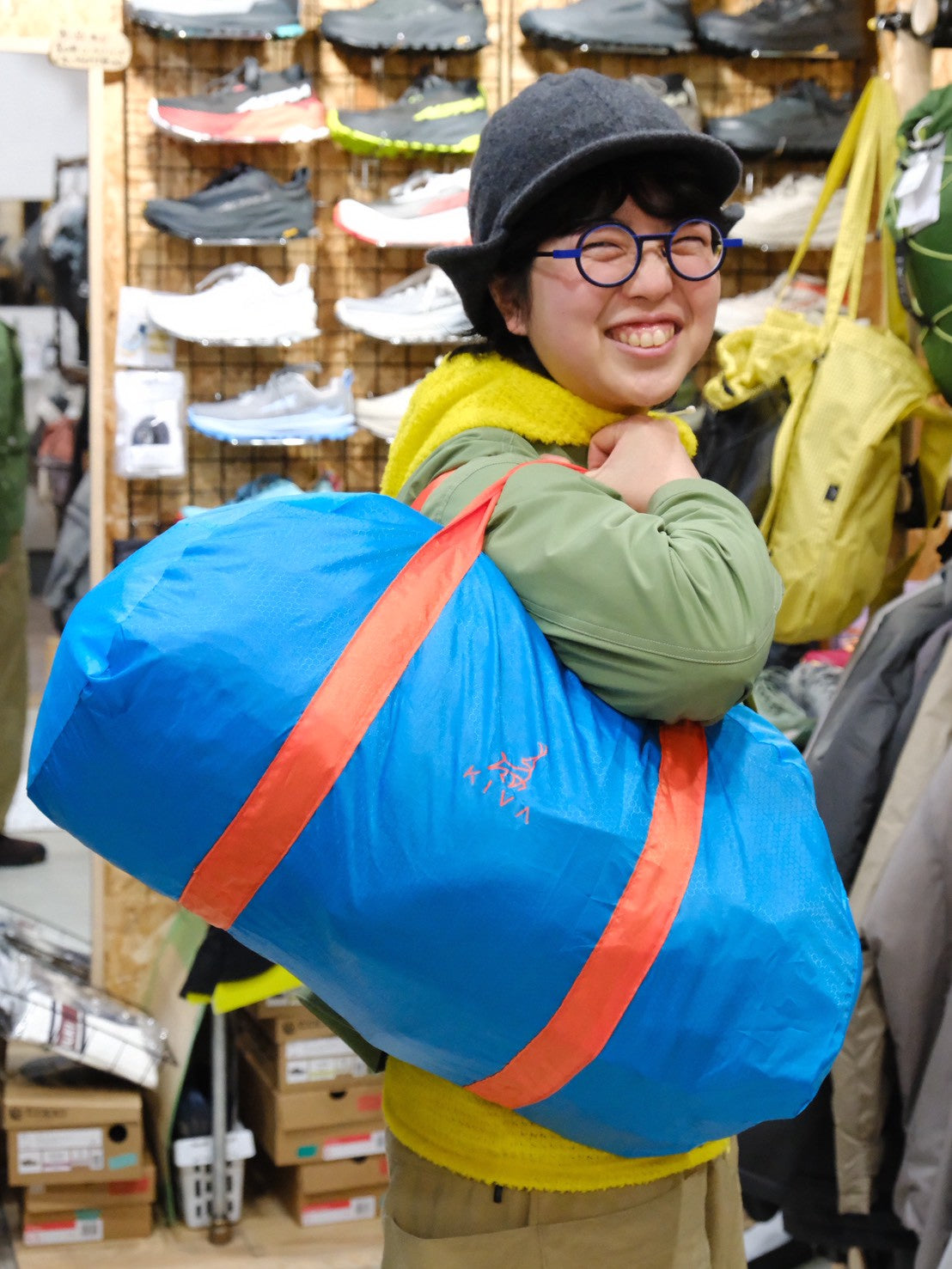 Duffle In Pocket（コンパクトに畳めるダッフルバッグ／ジッパー付き