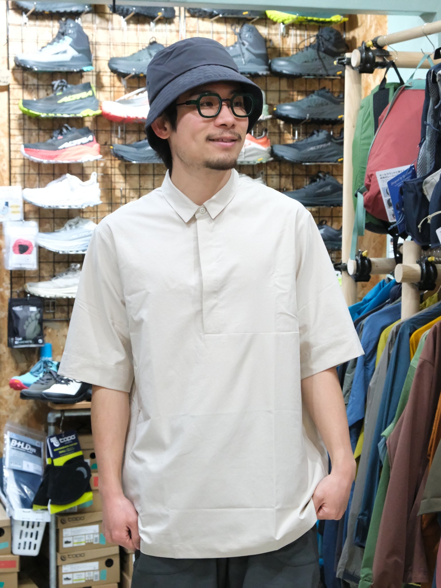 M's Cosmo Shirt（吸水速乾/シルクのような肌触り）【HOUDINI